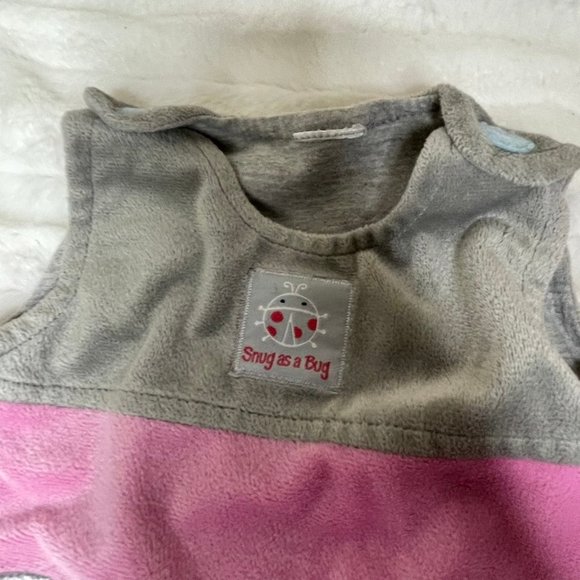 Lot of 2 Carter's Infant Baby Girl Sleep Sacks Nighttime Zipper Blankets‎ - Picture 5 of 9